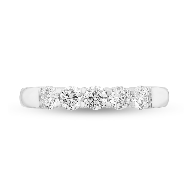 CT. T.W. Diamond Five Stone Anniversary Band in Platinum