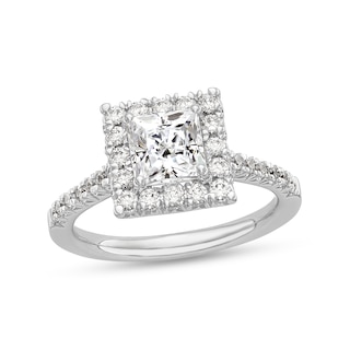 Aura princess-cut diamond ring