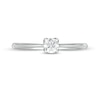 Thumbnail Image 3 of Trouvaille Collection 0.25 CT. DeBeers®-Graded Diamond Solitaire Engagement Ring in 18K White Gold (F/I1)
