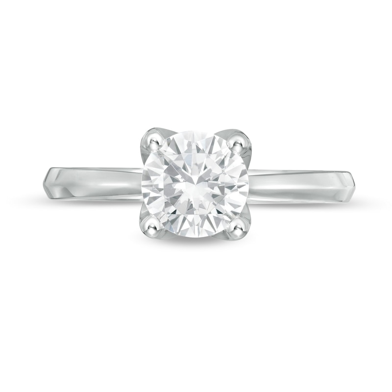 Trouvaille Collection 1.50 CT. DeBeers®-Graded Diamond Solitaire Engagement Ring in 18K White Gold (F/I1)