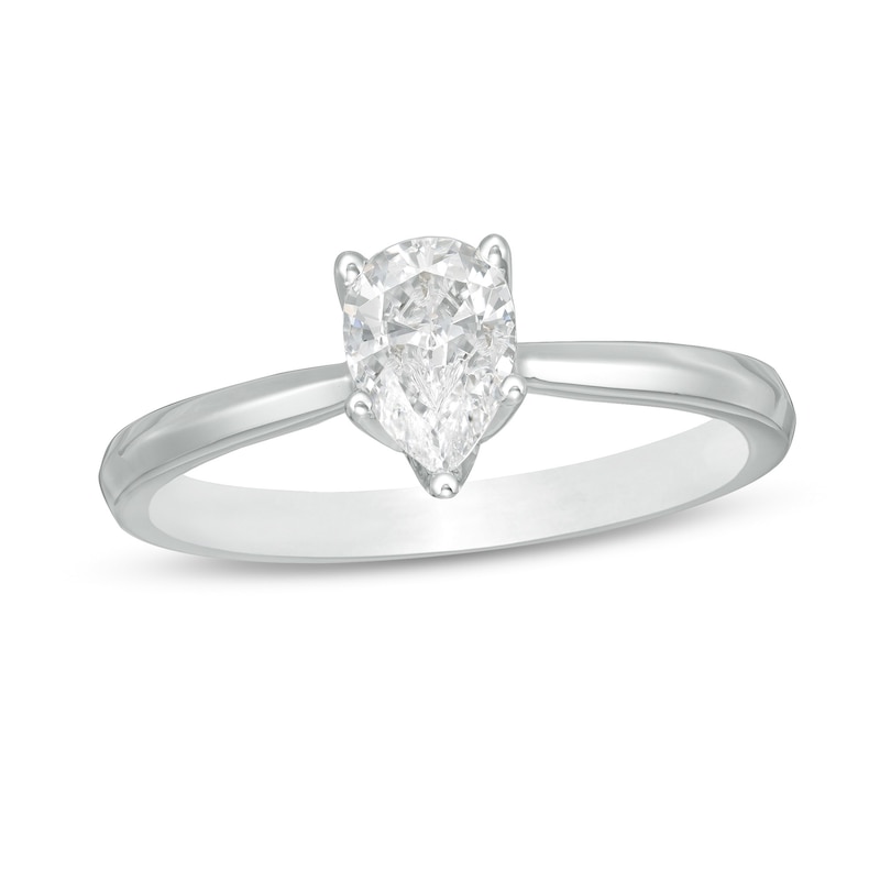 Trouvaille Collection Pear-Shaped Diamond Engagement Ring
