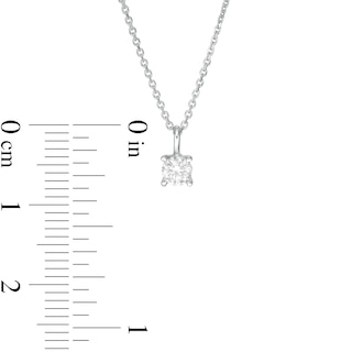 Trouvaille Collection CT. DeBeers®-Graded Diamond Solitaire Pendant in 14K White Gold (F/I1