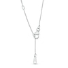 Thumbnail Image 2 of Trouvaille Collection 0.30 CT. DeBeers®-Graded Diamond Solitaire Pendant in 14K White Gold (F/I1)