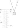 Thumbnail Image 3 of Trouvaille Collection 0.30 CT. DeBeers®-Graded Diamond Solitaire Pendant in 14K White Gold (F/I1)