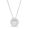 Thumbnail Image 0 of Trouvaille Collection 0.75 CT. T.W. DeBeers®-Graded Diamond Frame Pendant in 14K White Gold (F/I1)