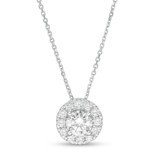 Open Heart Diamond Necklace, .25 Carat, 14K White Gold – Fortunoff