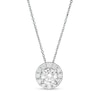 Thumbnail Image 0 of Trouvaille Collection 1.00 CT. T.W. DeBeers®-Graded Diamond Frame Pendant in 14K White Gold