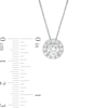 Thumbnail Image 3 of Trouvaille Collection 1.00 CT. T.W. DeBeers®-Graded Diamond Frame Pendant in 14K White Gold