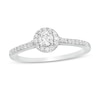 Thumbnail Image 0 of 0.40 CT. T.W. Diamond Frame Engagement Ring in 10K White Gold