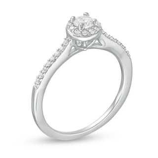 0.40 CT. T.W. Diamond Frame Engagement Ring in 10K White Gold