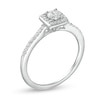 Thumbnail Image 2 of 0.40 CT. T.W. Diamond Cushion Frame Engagement Ring in 10K White Gold