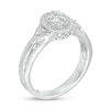 Thumbnail Image 2 of 0.50 CT. T.W. Composite Diamond Oval Frame Split Shank Ring in 10K White Gold