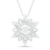 Thumbnail Image 0 of Unstoppable Love™ 0.085 CT. T.W. Diamond Vintage-Style Snowflake Pendant in Sterling Silver