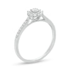 Thumbnail Image 2 of 0.20 CT. T.W. Composite Diamond Flower Promise Ring in Sterling Silver - Size 7