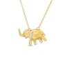 Thumbnail Image 0 of Diamond Accent Elephant Pendant in Sterling Silver with 14K Gold Plate
