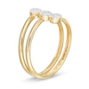 0.14 CT. T.W. Composite Diamond Triple Circle Wrap Ring in 10K Gold