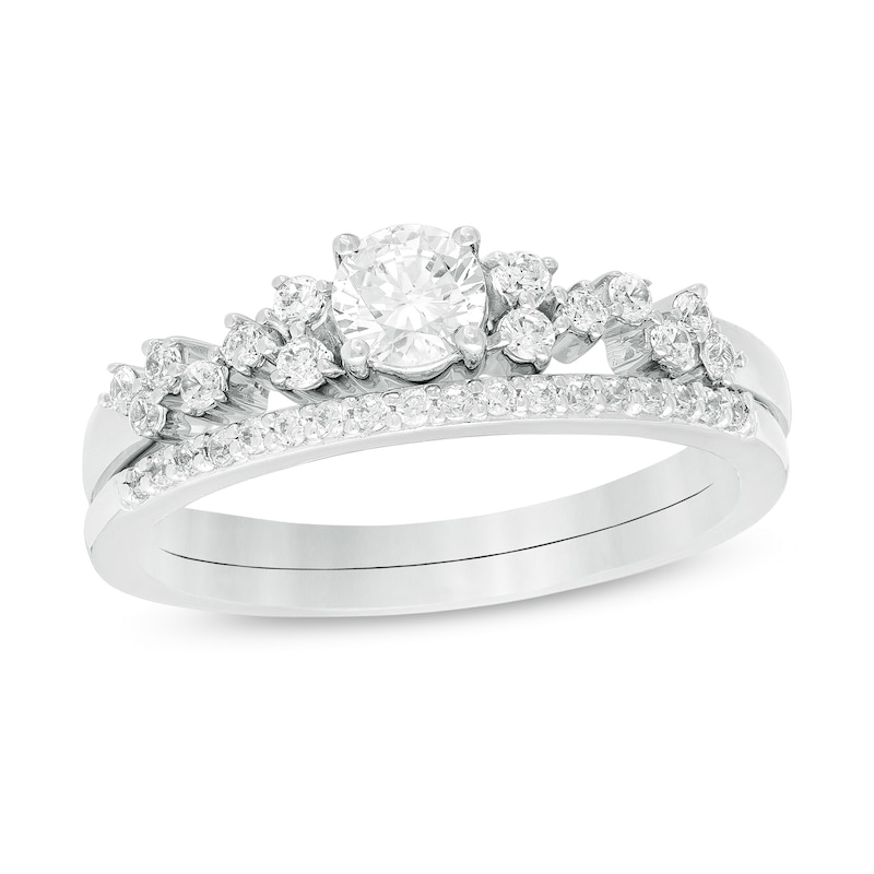 0.45 CT. T.W. Diamond Scatter Bridal Set in 10K White Gold|Peoples Jewellers