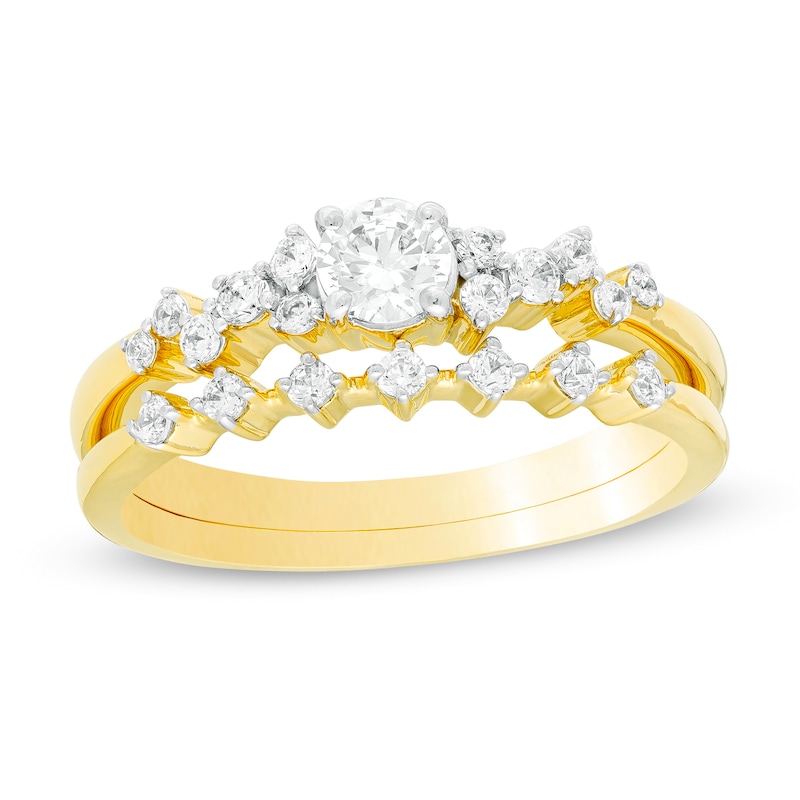 0.45 CT. T.W. Diamond Scatter Bridal Set in 10K Gold|Peoples Jewellers