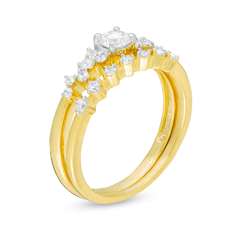 0.45 CT. T.W. Diamond Scatter Bridal Set in 10K Gold|Peoples Jewellers