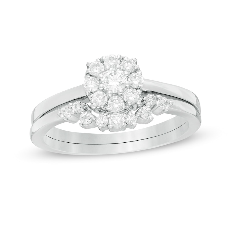 0.45 CT. T.W. Composite Diamond Bridal Set in 10K White Gold|Peoples Jewellers