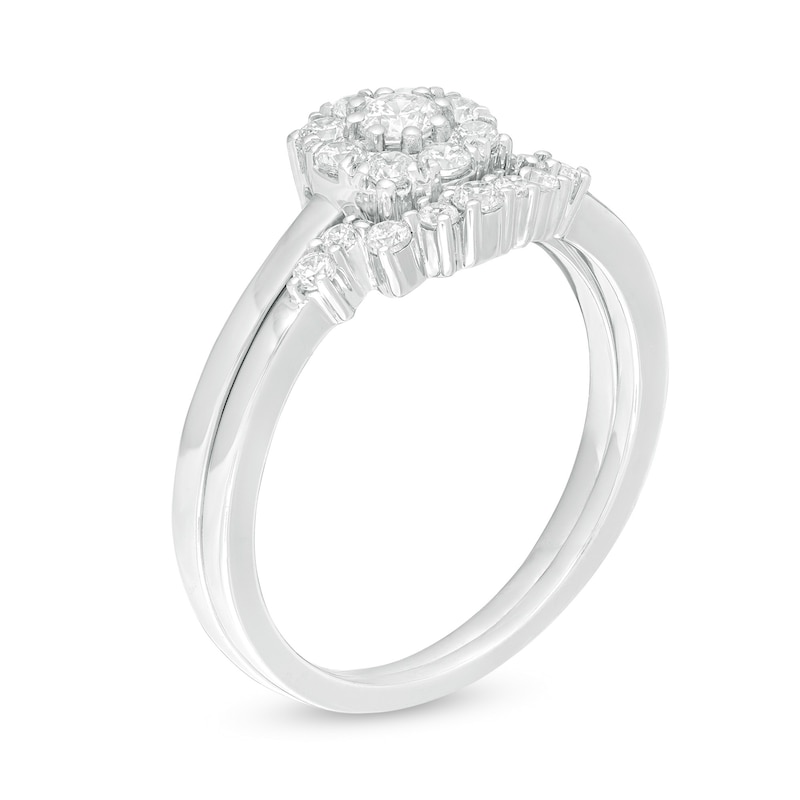 0.45 CT. T.W. Composite Diamond Bridal Set in 10K White Gold|Peoples Jewellers