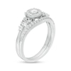 Thumbnail Image 2 of 0.45 CT. T.W. Diamond Frame Bridal Set in 10K White Gold