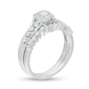 Thumbnail Image 2 of 0.45 CT. T.W. Diamond Frame Bridal Set in 10K White Gold