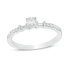 Thumbnail Image 0 of 0.16 CT. T.W. Diamond Collar Promise Ring in 10K White Gold