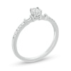 Thumbnail Image 2 of 0.16 CT. T.W. Diamond Collar Promise Ring in 10K White Gold