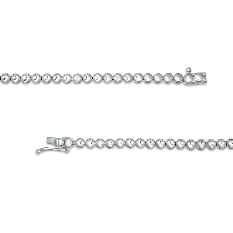 5.00 CT. T.W. Diamond Graduated Tennis Necklace in 10K White Gold - 17"