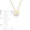 Thumbnail Image 2 of Diamond Accent Heart Paw Print Necklace in 10K Gold