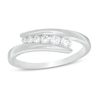 Thumbnail Image 0 of 0.25 CT. T.W. Diamond Graduated Bypass Ring in 10K White Gold