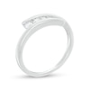 Thumbnail Image 2 of 0.25 CT. T.W. Diamond Graduated Bypass Ring in 10K White Gold
