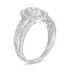 Thumbnail Image 2 of 0.50 CT. T.W. Composite Diamond Marquise Frame Multi-Row Ring in 10K White Gold