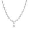 3.03 CT. T.W. Composite Diamond Graduated "Y" Necklace in 10K White Gold