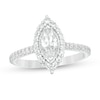 Thumbnail Image 0 of 0.95 CT. T.W. Marquise Diamond Frame Engagement Ring in 14K White Gold