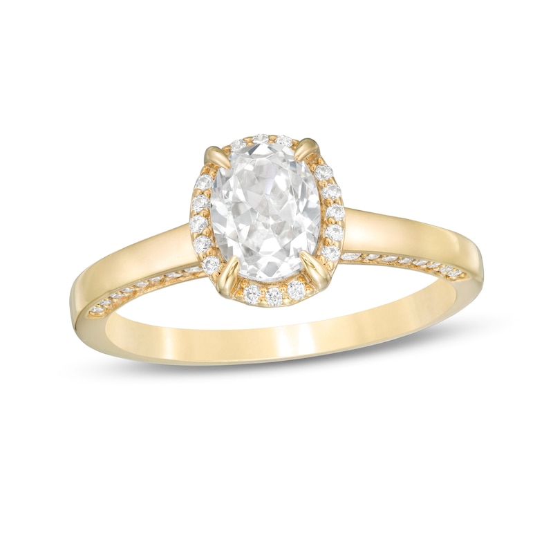0.95 CT. T.W. Oval Diamond Solitaire Engagement Ring in 14K Gold|Peoples Jewellers