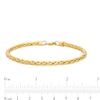 Thumbnail Image 3 of Italian Gold 3.5mm Wheat Chain Bracelet in Hollow 14K Gold - 7.5"