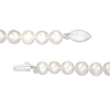 Thumbnail Image 2 of 6.0-7.0mm Freshwater Cultured Pearl Stud Earrings, Strand Necklace and Bracelet Set with Sterling Silver Clasp
