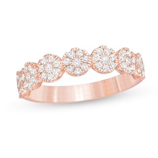 0.50 CT. T.W. Composite Diamond Anniversary Band in 10K Rose Gold