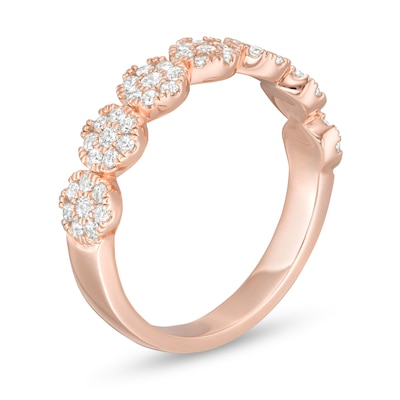 0.50 CT. T.W. Composite Diamond Anniversary Band in 10K Rose Gold