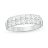 Thumbnail Image 0 of 1.00 CT. T.W. Diamond Double Row Anniversary Band in 14K White Gold