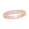 Thumbnail Image 0 of 0.25 CT. T.W. Diamond Chain Link Anniversary Band in 14K Rose Gold