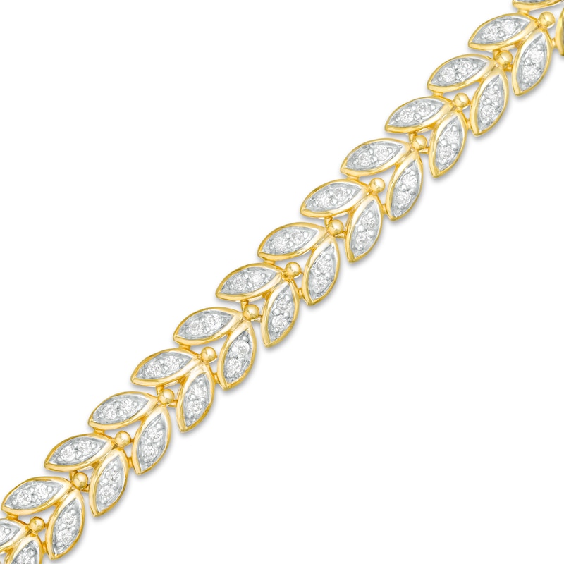 1.00 CT. T.W. Diamond Tennis Bracelet in 10K Gold