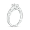 Thumbnail Image 2 of 1.20 CT. T.W. Emerald-Cut and Princess-Cut Diamond Engagement Ring in 14K White Gold