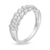 0.18 CT. T.W. Diamond Rope Edge Anniversary Band in 10K Gold