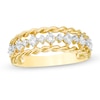 Thumbnail Image 1 of 0.37 CT. T.W. Diamond Rope Edge Anniversary Band in 10K Gold