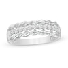 0.18 CT. T.W. Diamond Twist Edge Anniversary Band in 10K Gold