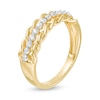 Thumbnail Image 3 of 0.18 CT. T.W. Diamond Twist Edge Anniversary Band in 10K Gold