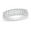 Thumbnail Image 0 of 0.45 CT. T.W. Diamond Double Row Beaded Edge Anniversary Band in 10K White Gold